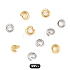 10Pcs 2 Colors Brass Open Jump Rings KK-YW0003-99B-1