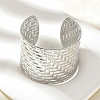 304 Stainless Steel Cuff Bangles for Women BJEW-Z096-05P-2