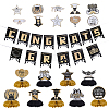 3Bags 3 Styles Graduation Season Paper Hanging Banners for Party Decorations AJEW-NB0009-40A-1