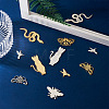 24Pcs 6 Style Ion Plating(IP) 201 Stainless Steel Pendants STAS-FW0001-23-5