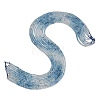 Gradient Color Natural Devil Blue Aquamarine Beads Strands G-NH0072-B01-3mm-3