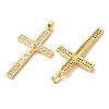 Easter Brass Micro Pave Clear Cubic Zirconia Pendants CU-CBA9AB3-28G-3