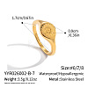304 Stainless Steel Finger Rings for Women DP0534-4-1