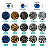 3450Pcs 15 Style Electroplate Glass Beads Strands EGLA-TA0001-28-13