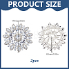 Iron Rhinestone & Glass Cabochons FIND-WH0366-419A-2