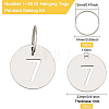 DIY Number 1~30 ID Hanging Tags Pendant Making Kit for Luggage House Lockets DIY-BC0006-18-2