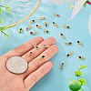 20Pcs 4 Colors Brass Cubic Zirconia Charms KK-TA0009-13C-7