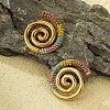 Vortex Spiral 304 Stainless Steel Stud Earrings for Women EJEW-F406-02B-G02-1