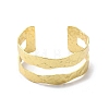 Rack Plating Brass Open Cuff Bangle for Women BJEW-A137-01G-7