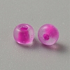 Transparent Frosted Glass Beads FGLA-TAC0008-08I-2