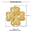 304 Stainless Steel Pendants STAS-OY007-83G-2