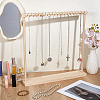 2Pcs Wood Necklace Organizer Display Stands NDIS-WH0016-15B-02-2