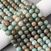 Ombre Effect Dyed Glass Beads Strands GLAA-T031-01O-12-7