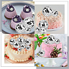 CRASPIRE 11Pcs 5 Style Plastic & Glass Disco Ball Cake Decorations FEPA-CP0001-01-6