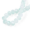 Two-Tone Imitation Jade Glass Beads Strands GLAA-T033-01C-04-4