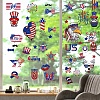 8 Sheets 8 Styles Independence Day PVC Waterproof Wall Stickers DIY-WH0345-131-5
