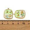 304 Stainless Steel Enamel Pendants STAS-L299-18G-02-3