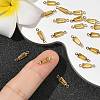 SHEGRACE Brass Pave Cubic Zirconia Trapezoid Connector Charms XGRQ2O758-444C-G-5