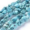 Natural Magnesite Beads Strands TURQ-G152-B01-1