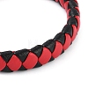 Braided Microfiber Leather Cord Bracelets BJEW-P328-06G-01-2