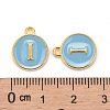 Golden Plated Alloy Enamel Charms ENAM-S118-04I-3