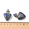 Natural Lapis Lazuli Perfume Bottle Pendants G-L623-10G-04-3