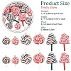 18Pcs 6 Styles Handmade Polymer Clay Pendants CLAY-YW0002-68-2