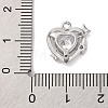 Brass Micro Pave Cubic Zirconia Pandents KK-U042-20P-3