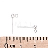 925 Sterling Silver Stud Earring Findings STER-S002-48-4