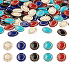 BEADTHOVEN 100Pcs 5 Colors Plating Retro Acrylic Beads PACR-BT0001-01-17