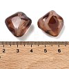Opaque Acrylic Imitation Leopard Print Beads OACR-B052-01-3