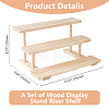 3-Tier Wood Earring Display Card Organizer Riser Rack ODIS-WH0099-21-2