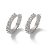 Brass Micro Pave Clear Cubic Zirconia Cuff Earrings X-EJEW-I249-14P-3