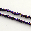 Electroplate Glass Bead Strands LS-EGLA-R094-4mm-05-1