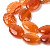 Natural Striped Agate/Banded Agate Beads Strands G-Q182-01E-4