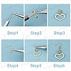 SUNNYCLUE DIY Bowknot Dangle Earring Making Kits DIY-SC0016-60-4