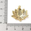 Rack Plating Brass Micro Pave Cubic Zirconia Pendants KK-K392-56G-3