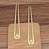 Alloy Hair Fork Findings LS-PW-WG55361-02-1