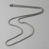 Stainless Steel Box Chain Necklace for Men Women NJEW-TAC0007-13-1