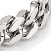 201 Stainless Steel Cuban Link Chains Bracelets for Men & Women LS-BJEW-D031-21A-P-1-3