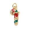 Brass Micro Pave Cubic Zirconia Pendants KK-I383-01G-03-1