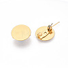 PVD Vacuum Plating 304 Stainless Steel Brooch Cabochon Settings X-STAS-E547-08J-G-1