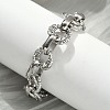 304 Stainless Steel Rolo Chain Bracelets for Women BJEW-S176-01P-B-3