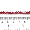 Electroplate Transparent Glass Beads Strands EGLA-A035-T4mm-L07-4