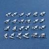 2 Pairs Alloy Stud Earrings for Women EJEW-FS0001-27J-10