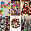 32Pcs Faux Fur Soft Sequins Pompom Ball DIY-SC0033-96C-5