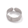 304 Stainless Steel Cuff Rings RJEW-G285-81P-2