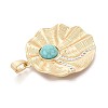 Textured Alloy Pave Resin Big Pendants PALLOY-N179-74MG-2