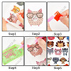 DIY Cartoon Style Animal  Sticker Kit DIY-WH0453-29-3