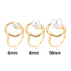 Oval Brass Cup Peg Ring Settings X-KK-N274-38G-4